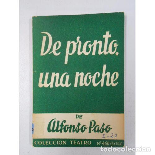 Libros: DE PRONTO UNA NOCHE - PASO GIL, ALFONSO - Foto 1