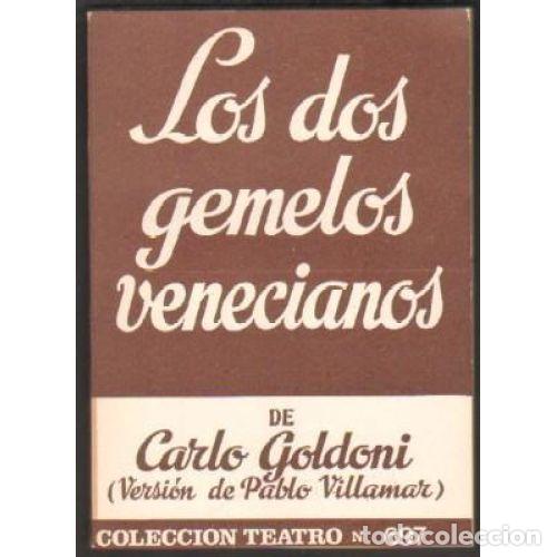 Libros: LOS DOS GEMELOS VENECIANOS - GOLDONI, CARLO - Foto 1