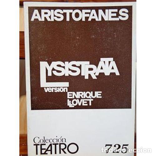 Libros: LYSISTRATA - LLOVET, ENRIQUE - Foto 1