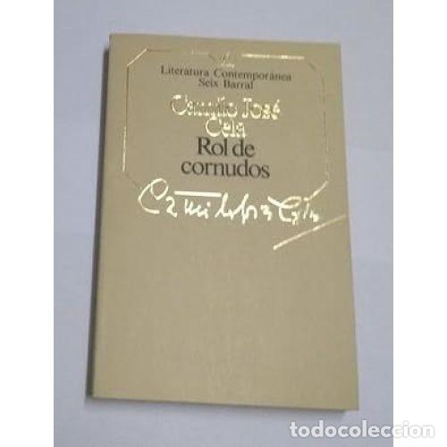 Libros: ROL DE CORNUDOS - CELA, CAMILO JOS&Eacute; - Foto 1