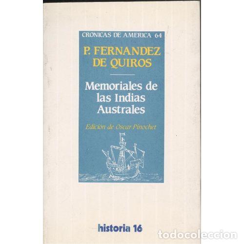 Libros: MEMORIALES DE LAS INDIAS AUSTRALES - FERN&Aacute;NDEZ DE QUIR&Oacute;S