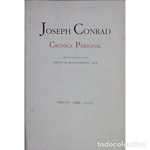 Libros: CR&Oacute;NICA PERSONAL (REMEMBRANZAS) - CONRAD, JOSEPH - Foto 1