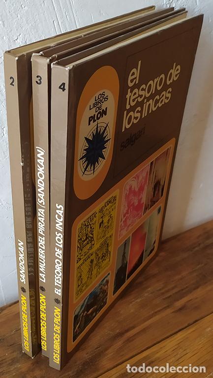 Libros: SANDOKAN, LA MUJER DEL PIRATA, EL TESORO DE LOS INCAS (3 Libros) - SALGARI - Foto 3