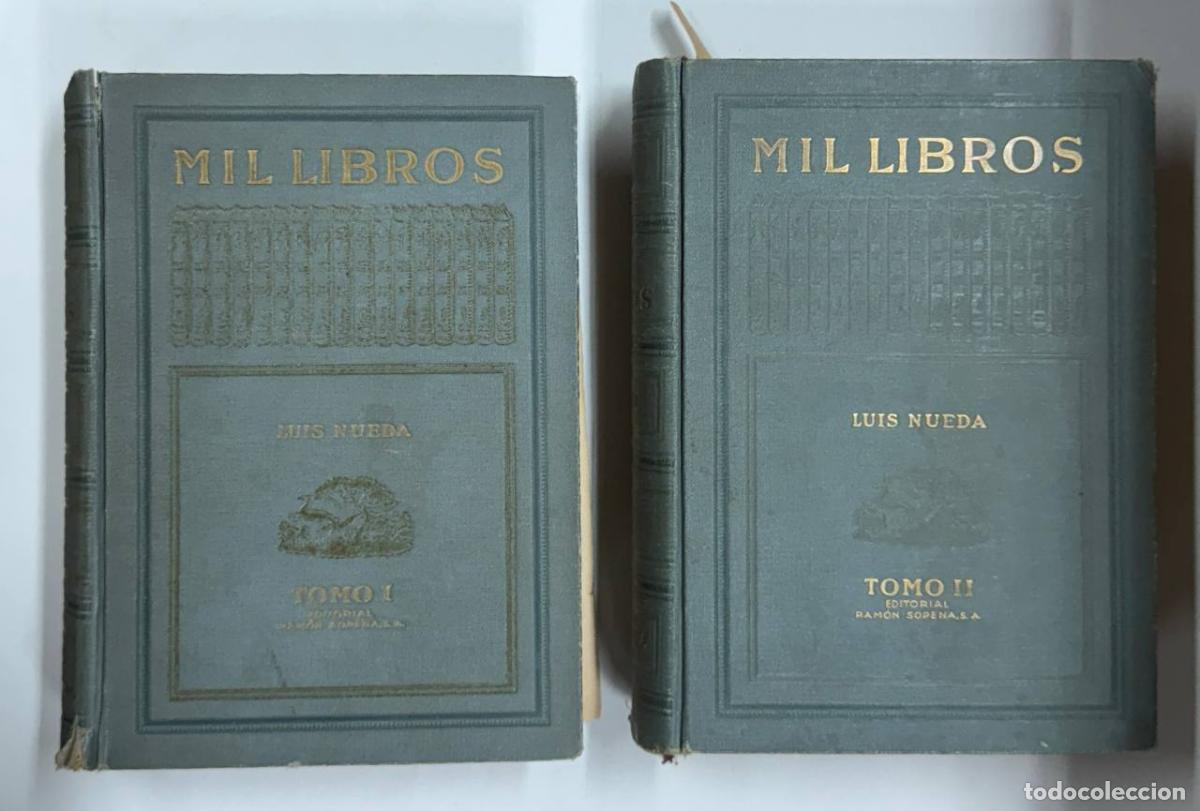 Libros: MIL LIBROS (RECUERDOS BIBLIOGR&Aacute;FICOS). 2 VOLUMENES. - Foto 1