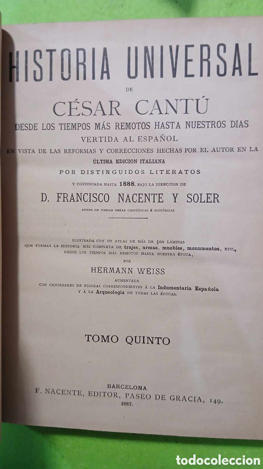 Libros: Historia Universal, Cesar Cantu⁷ - Foto 6