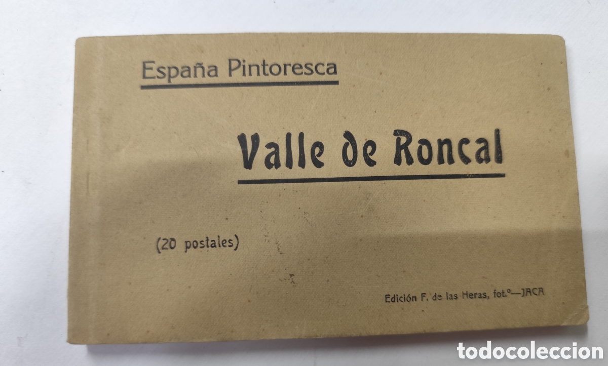 Libros: VALLE DE RONCAL. Espa&ntilde;a pintoresca.Navarra. Taco de 20 postales (faltan 2,solo disponemos de 18). A&ntilde;
