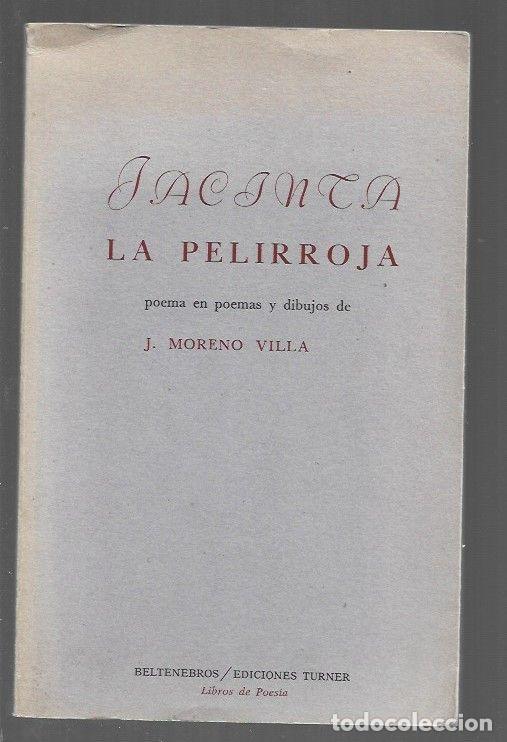 Libros: JACINTA LA PELIRROJA - J. MORENO VILLA - Foto 1