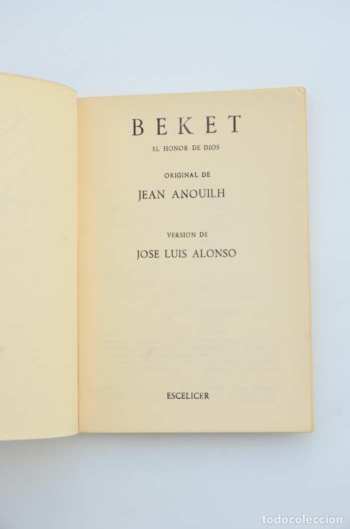Libros: El honor de Dios - BECKET, Samuel - Foto 2