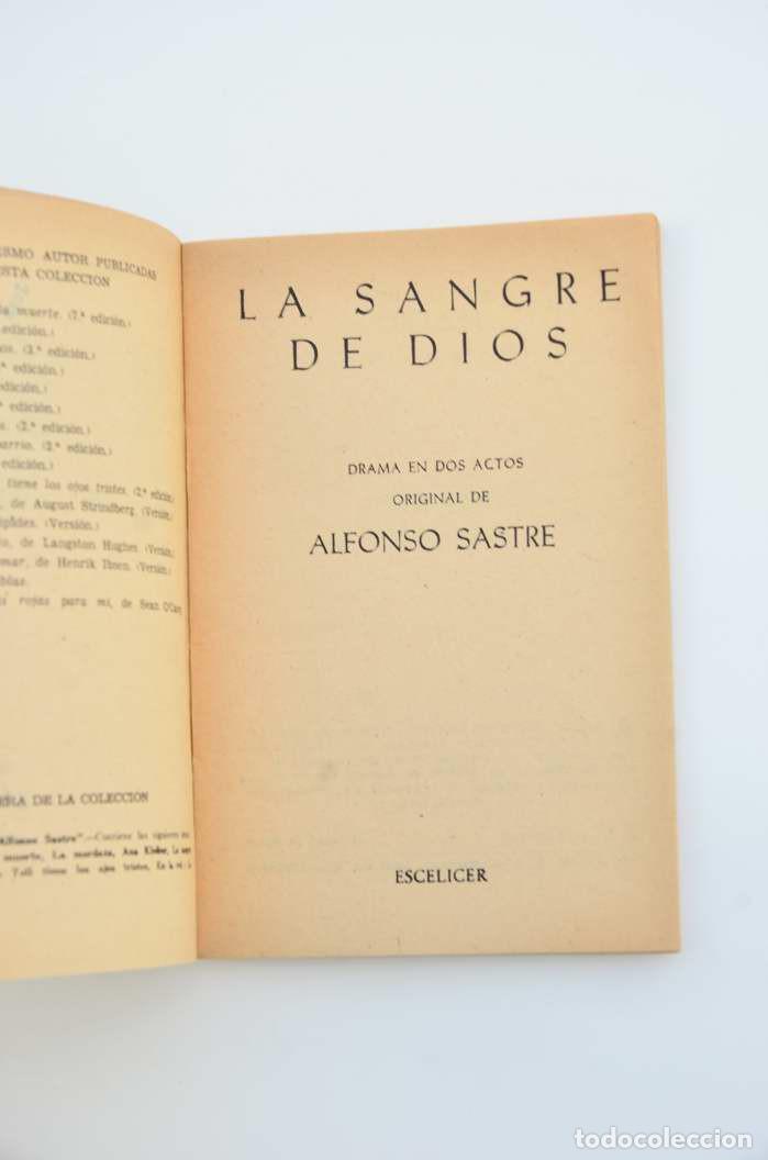 Libros: La sangre de Dios - SASTRE, Alfonso - Foto 2