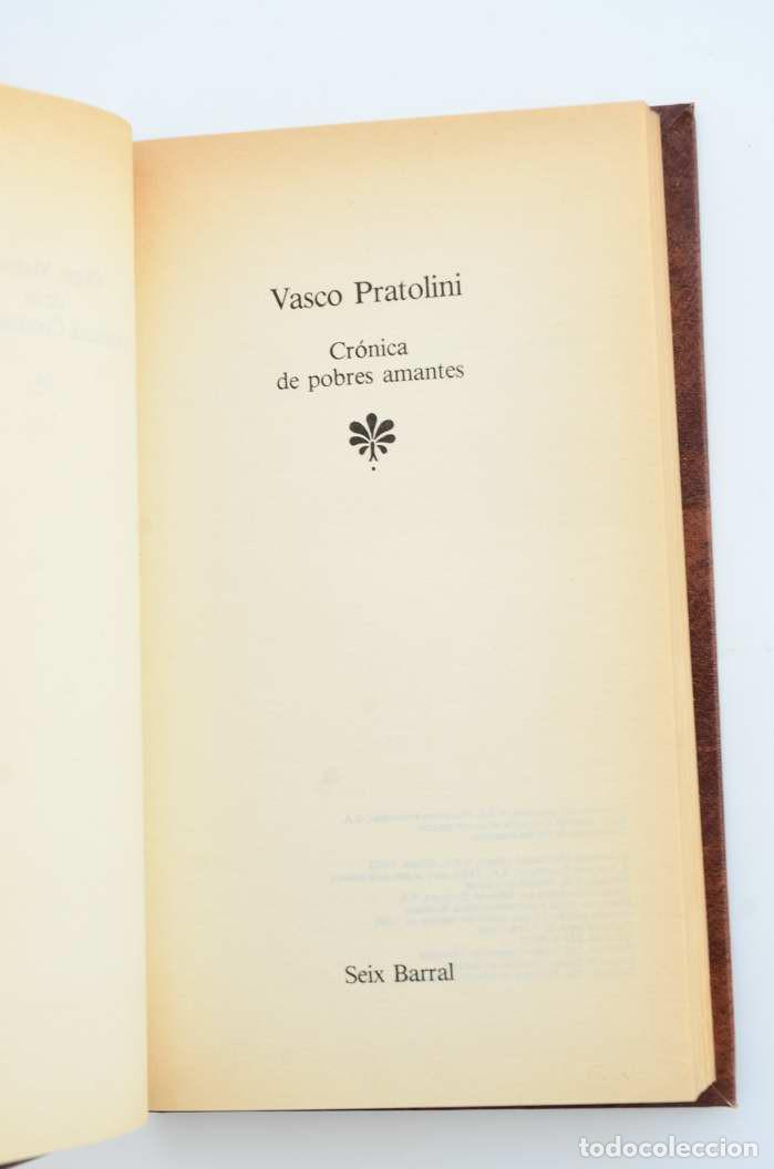 Libros: Cr&oacute;nica de pobres amantes - PRATOLINI, Vasco - Foto 2
