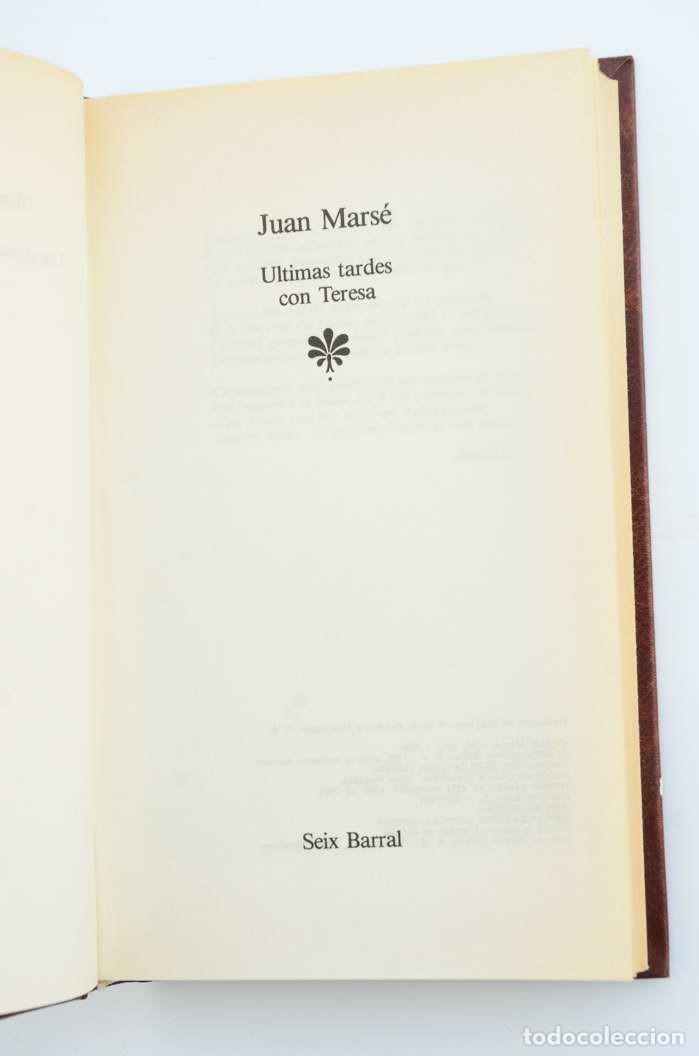 Libros: &Uacute;ltimas tardes con Teresa - MARS&Eacute;, Juan - Foto 2