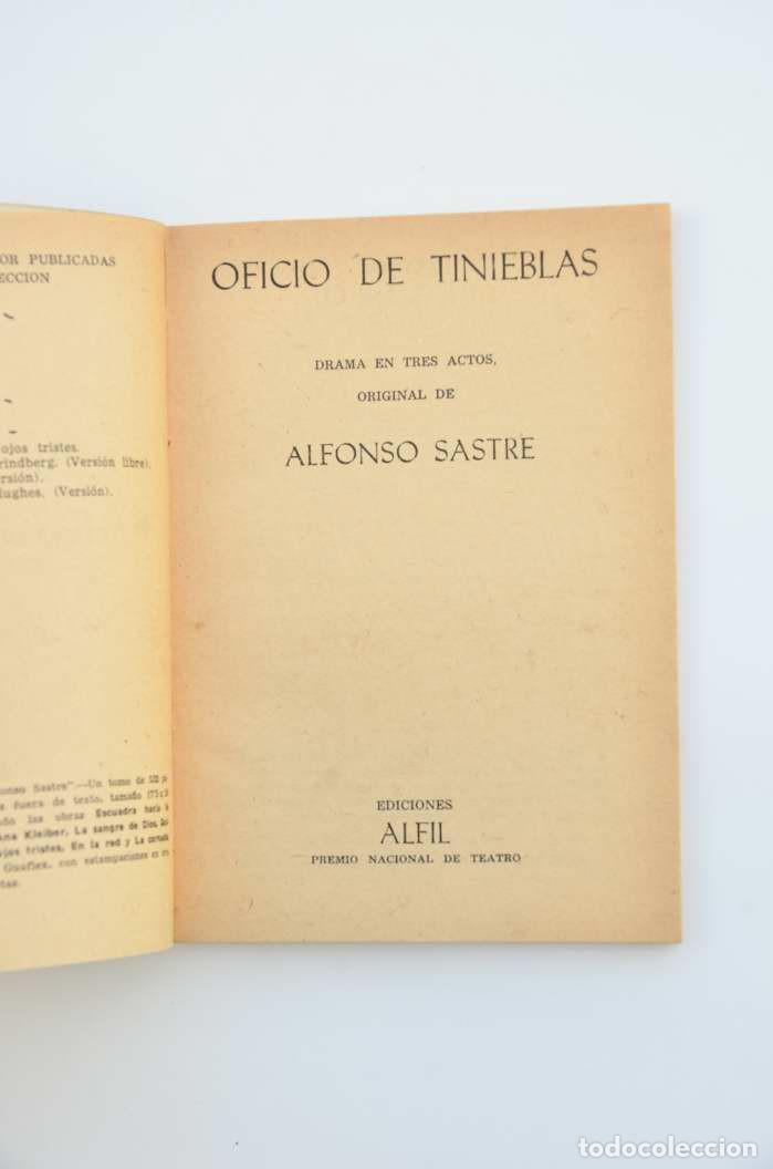 Libros: Oficio de tinieblas - SASTRE, Alfonso - Foto 2