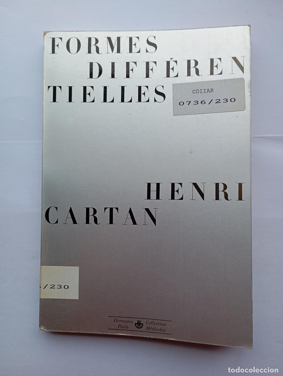 Libros: FORMES DIFFERENTIELLES. - HENRI CARTAN. TDK545 - Foto 1