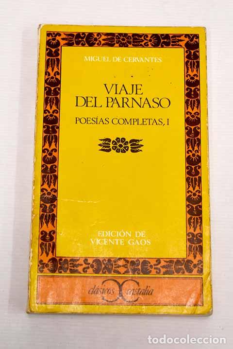Libros: Poes&iacute;as completas, tomo I.- Cervantes Saavedra, Miguel de