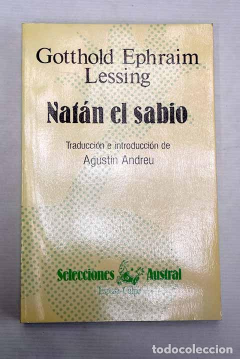 Libros: Nat&aacute;n el sabio: Lessing, Gotthold Ephraim.- Lessing, Gotthold Ephraim - Foto 1