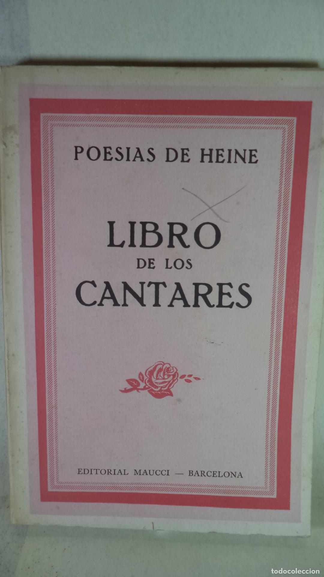 Libros: LIBRO DE CANTARES - ENRIQUE HEINE - Foto 1