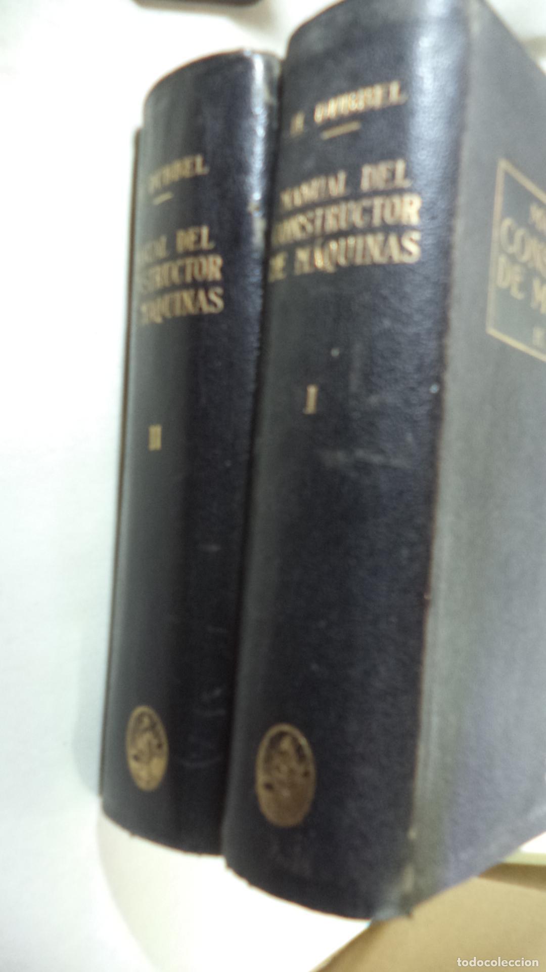 Libros: MANUAL DE CONSTRUCION DE MAQUINAS 2 TOMOS - H. DUBBEL - Foto 1