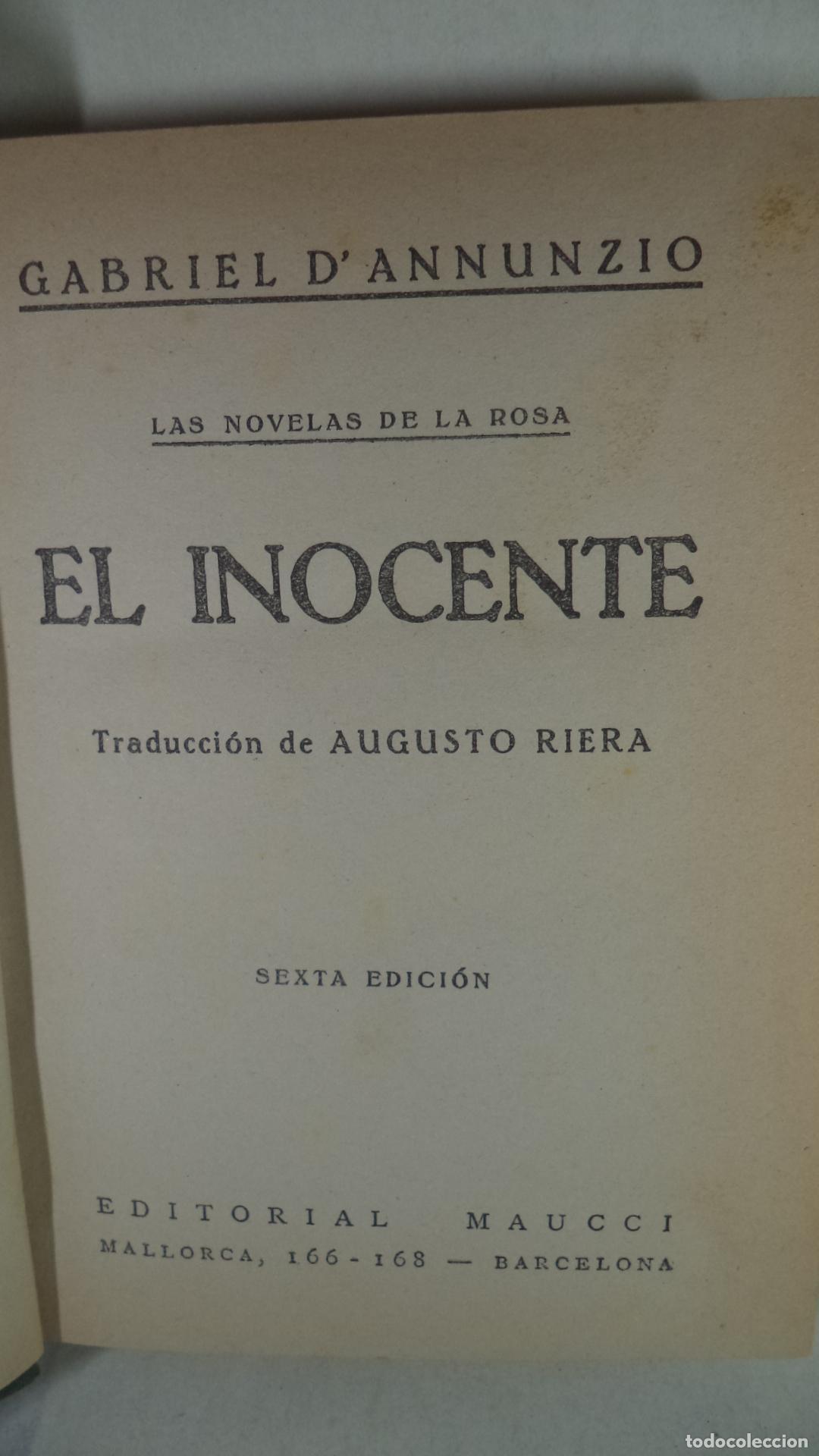 Libros: EL INOCENTE - GABRIEL DANNUZIO - Foto 1