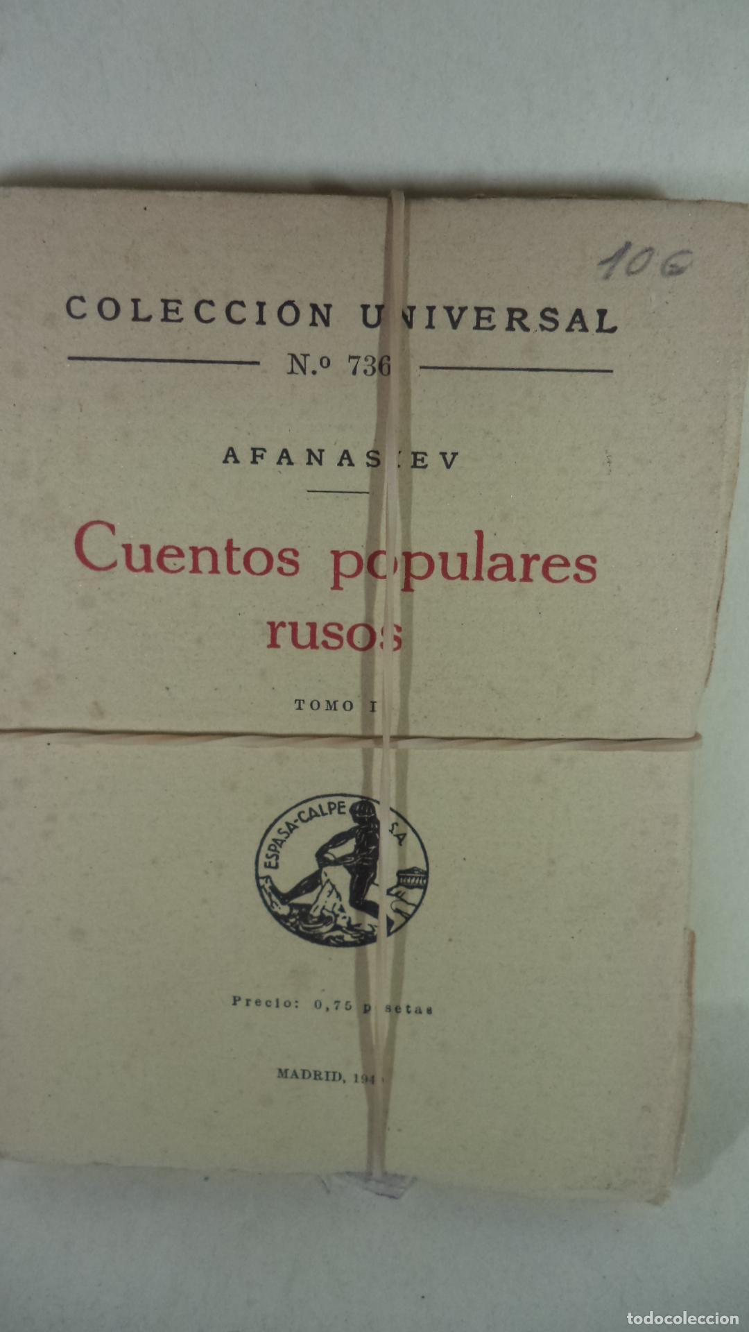 Libros: CUENTOS POPULARES RUSOS - AFANASIEV - Foto 1