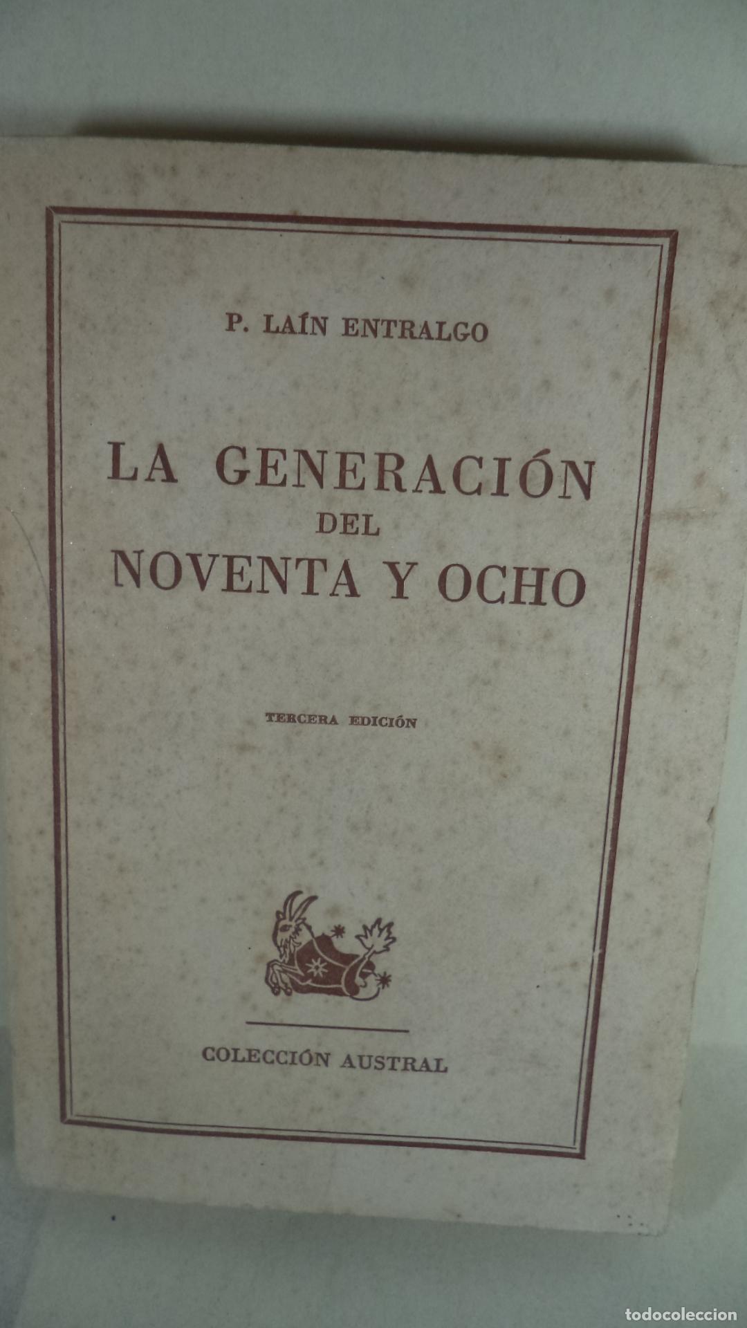 Libros: LA GENERACION DE 98 - LAIN ENTRALGO - Foto 1