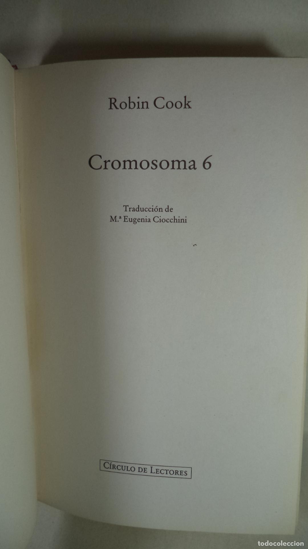 Libros: CROMOSOMA 6 - ROBIN COOK - Foto 1