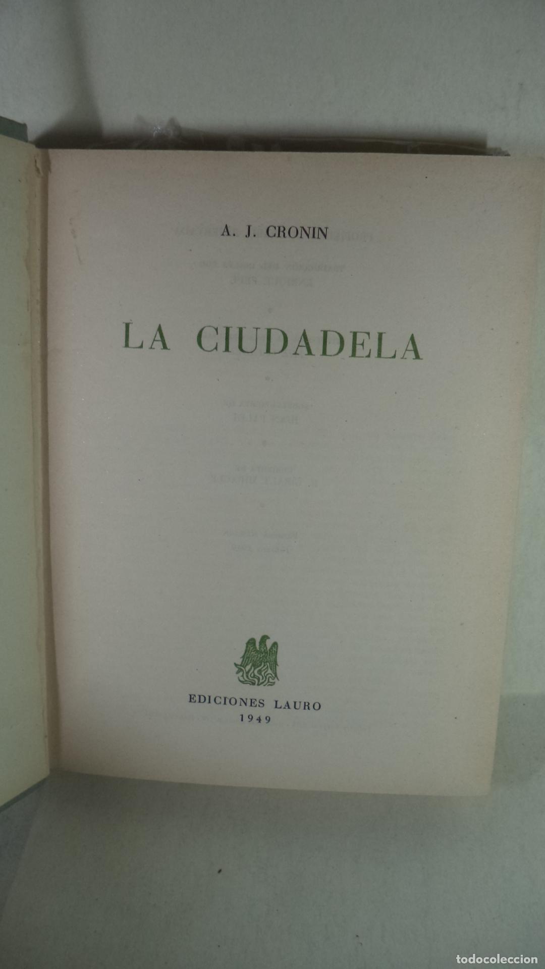 Libros: LA CIUDADELA - AJ CRONIN - Foto 1