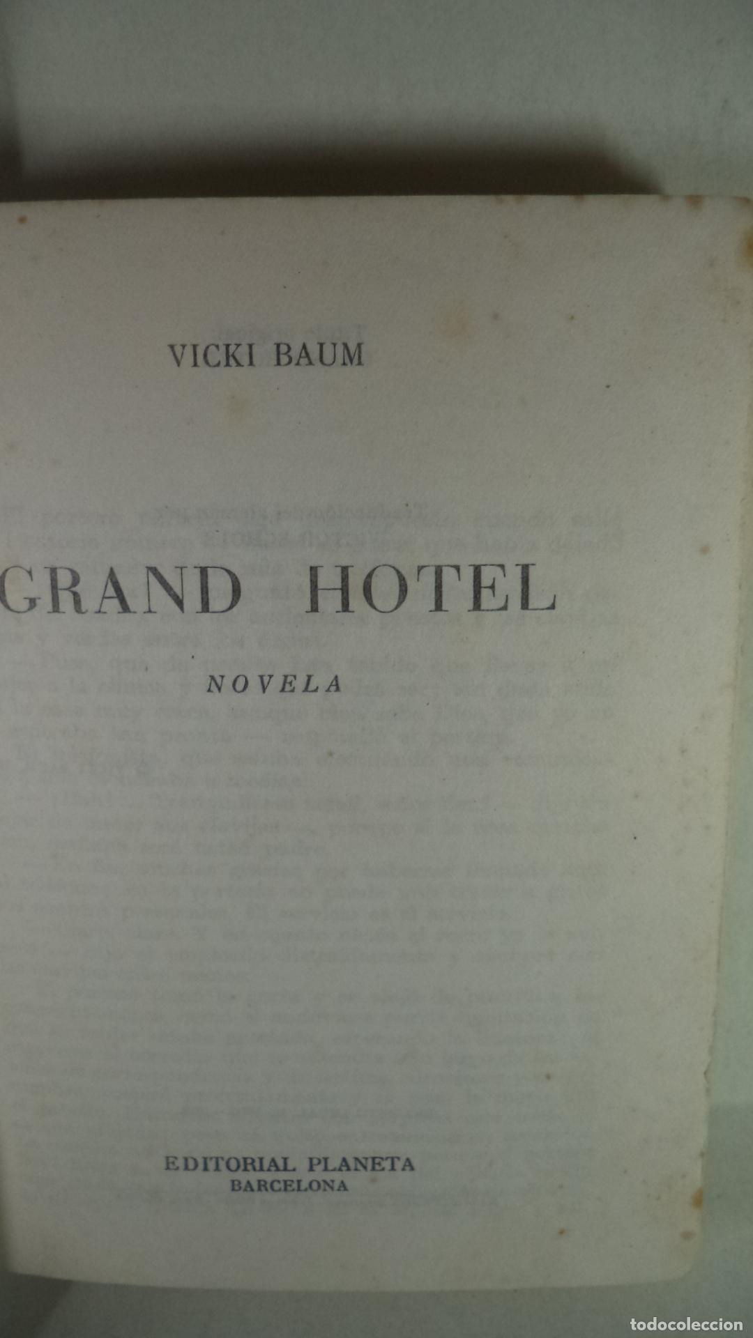 Libros: GRAND HOTEL - VICKI BAUM - Foto 1