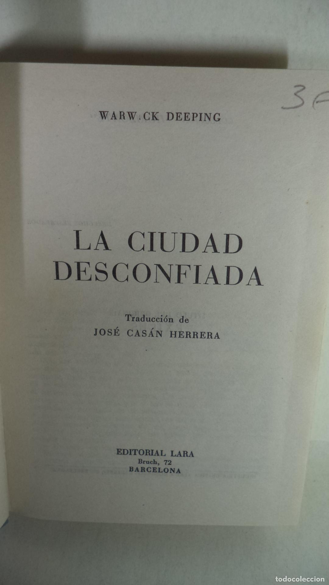 Libros: LA CIUDAD DESCONFIADA - WARWICK DEEPING - Foto 1