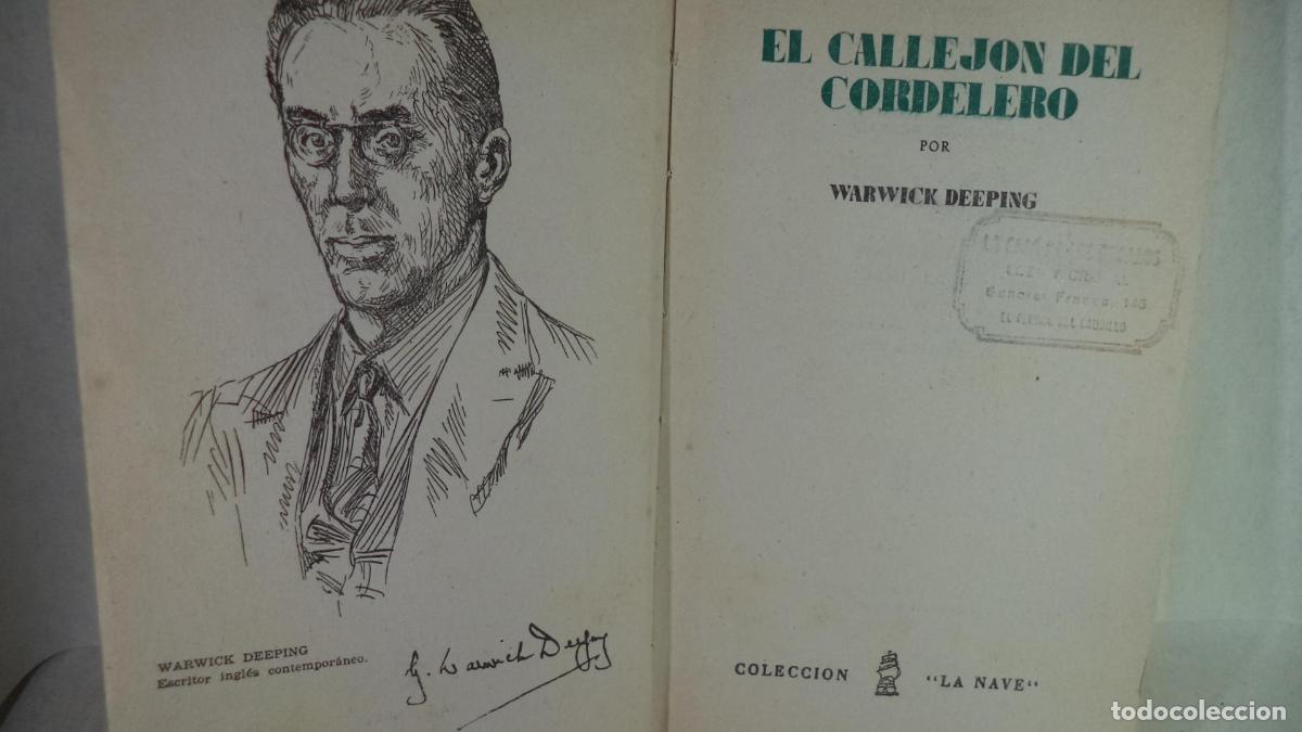Libros: EL CALLEJON DEL CORDELERO - WARWICK DEEPING - Foto 1