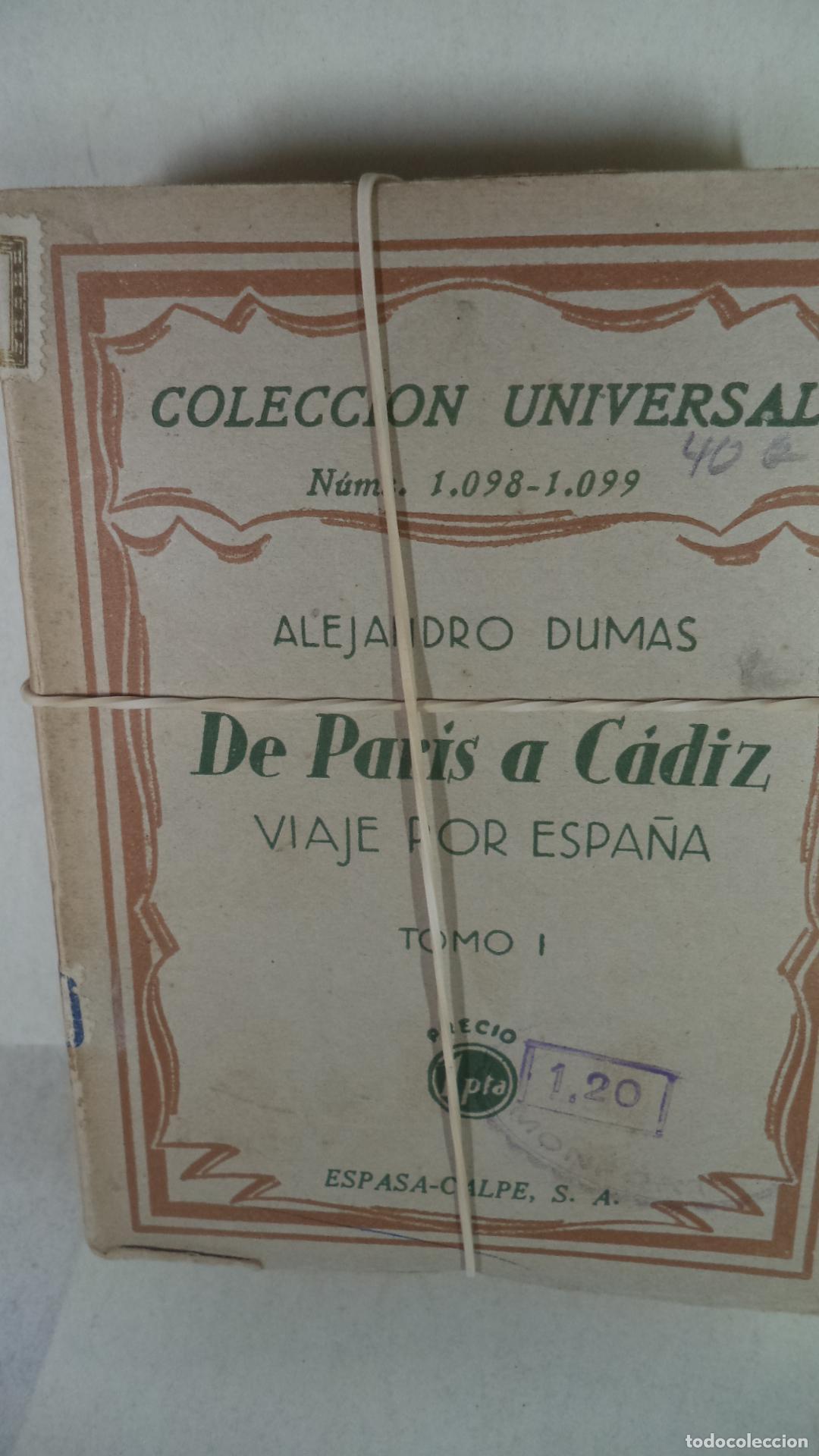 Libros: DE PARIS A CADIZ - ALEJANDRO DUMAS - Foto 1