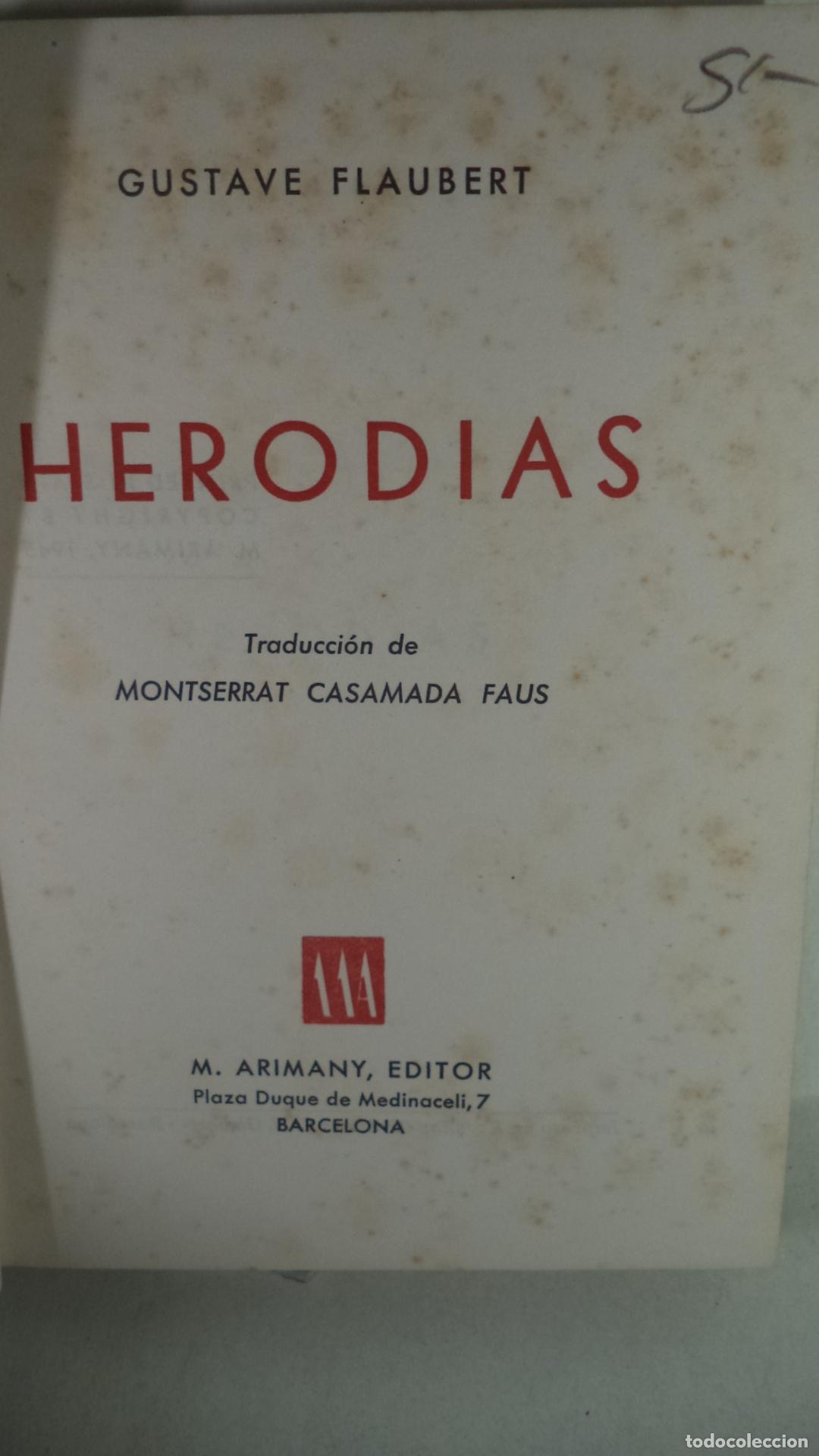 Libros: HERODIAS - GUSTAVE FLAUBERT - Foto 1