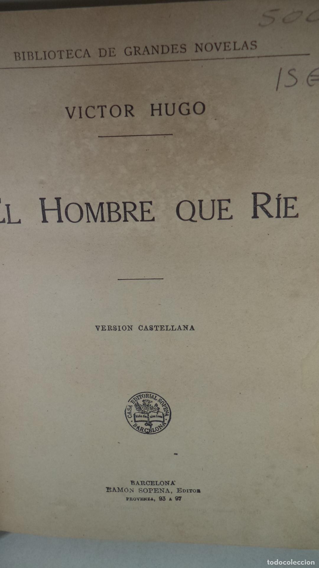 Libros: EL HOMBRE QUE RIE - VICTOR HUGO - Foto 1
