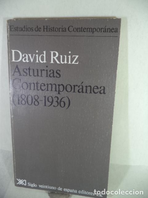 Libros: ASTURIAS CONTEPORANEA 1808-1936 - DAVID RUIZ - Foto 1