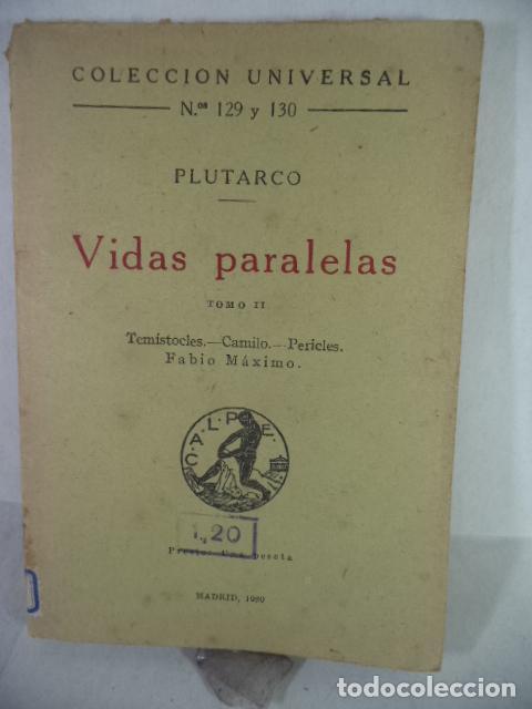 Libros: VIDAS PARALELAS TOMO II - PLUTARCO - Foto 1