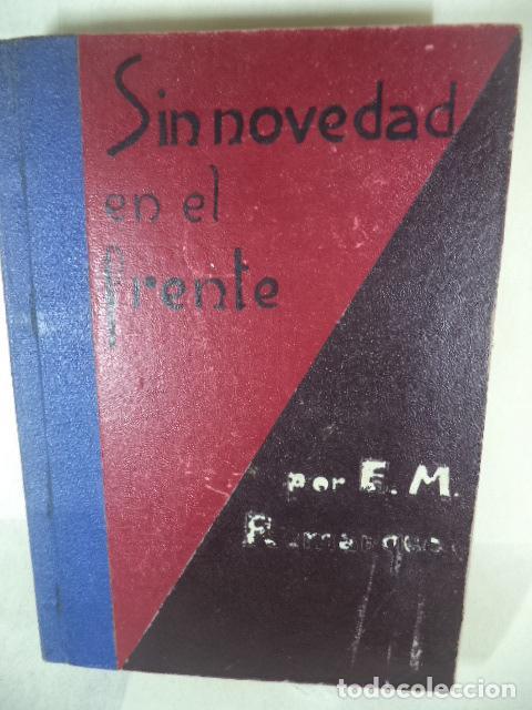 Libros: SIN NOVEDAD EN EL FRENTE - ERICH MARIA REMARQUE - Foto 1