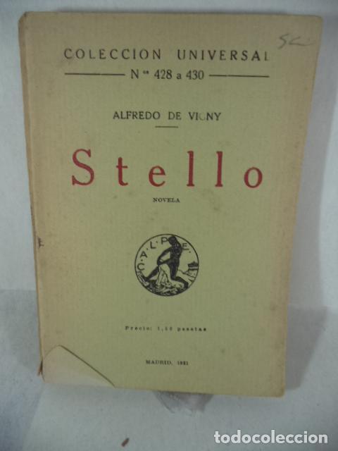 Libros: STELLO - ALFREDO DE VIGNY - Foto 1