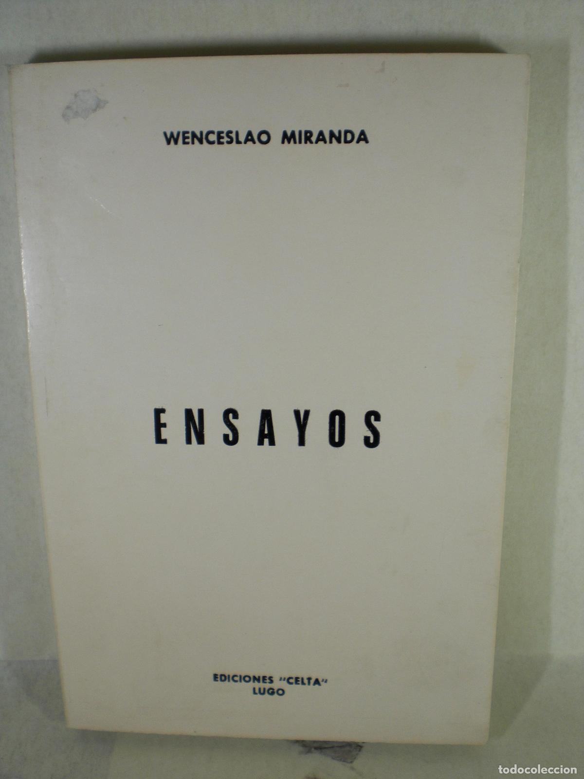 Libros: ENSAYOS - WENCESLAO MIRANDA - Foto 1