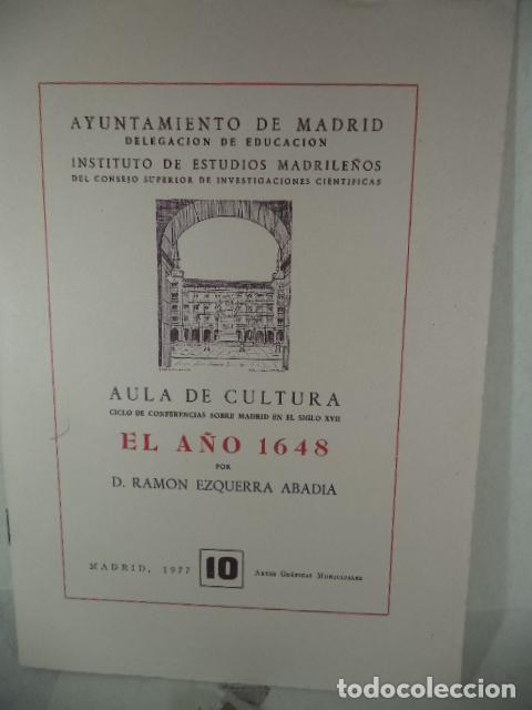 Libros: EL A&Ntilde;O 1648 - RAMON EZQUERRA ABADIA - Foto 1