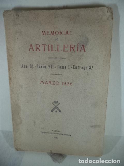 Libros: MEMORIAL DE ARTILLERIA - EJERCITO - Foto 1