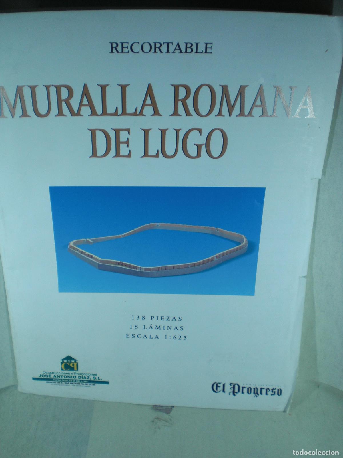Libros: RECORTABLE MURALLA ROMANA DE LUGO - ANONIMO - Foto 1