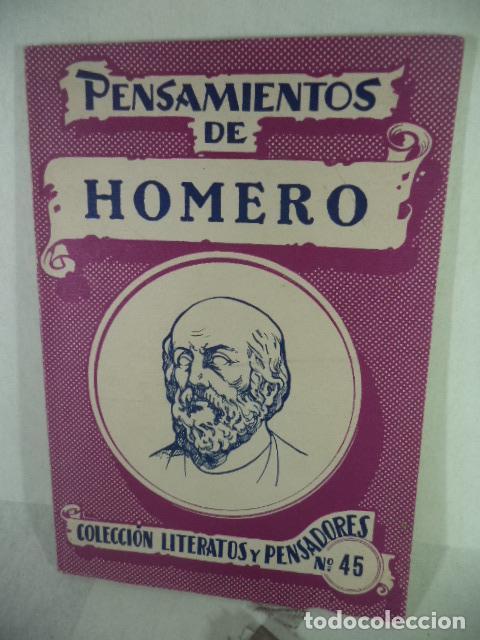 Libros: PENSAMIENTOS DE HOMERO - ANTONIO C GAVALDA