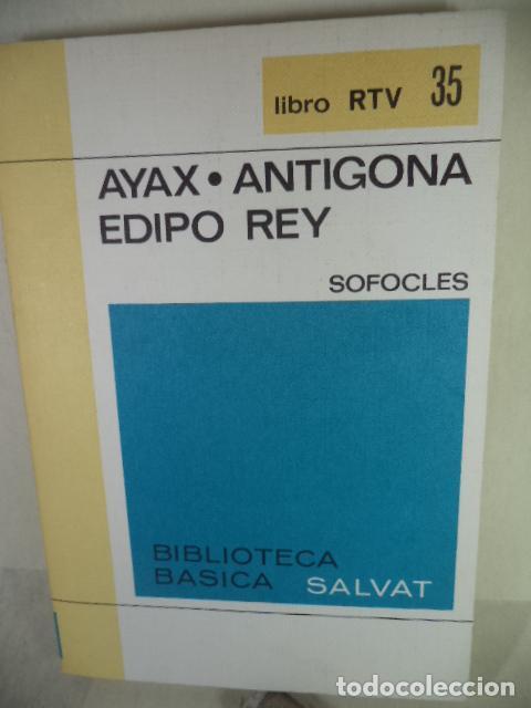Libros: AYAX - ANTOGONIA EDIPO REY - SOFOCLES - Foto 1