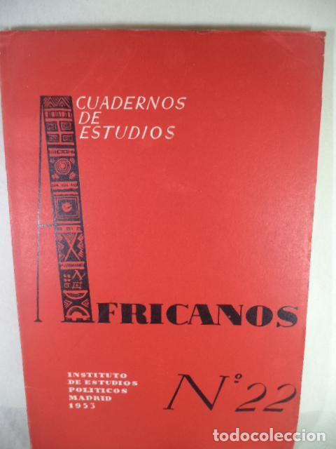 Libros: CUADERNOS DE ESTUDIOS AFRICANOS N&ordm;22 - VARIOS - Foto 1