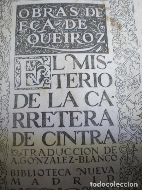 Libros: EL MISTERIO DE LA CARRETERA DE CINTRA - E&Ccedil;A DE QUIEROZ - Foto 1