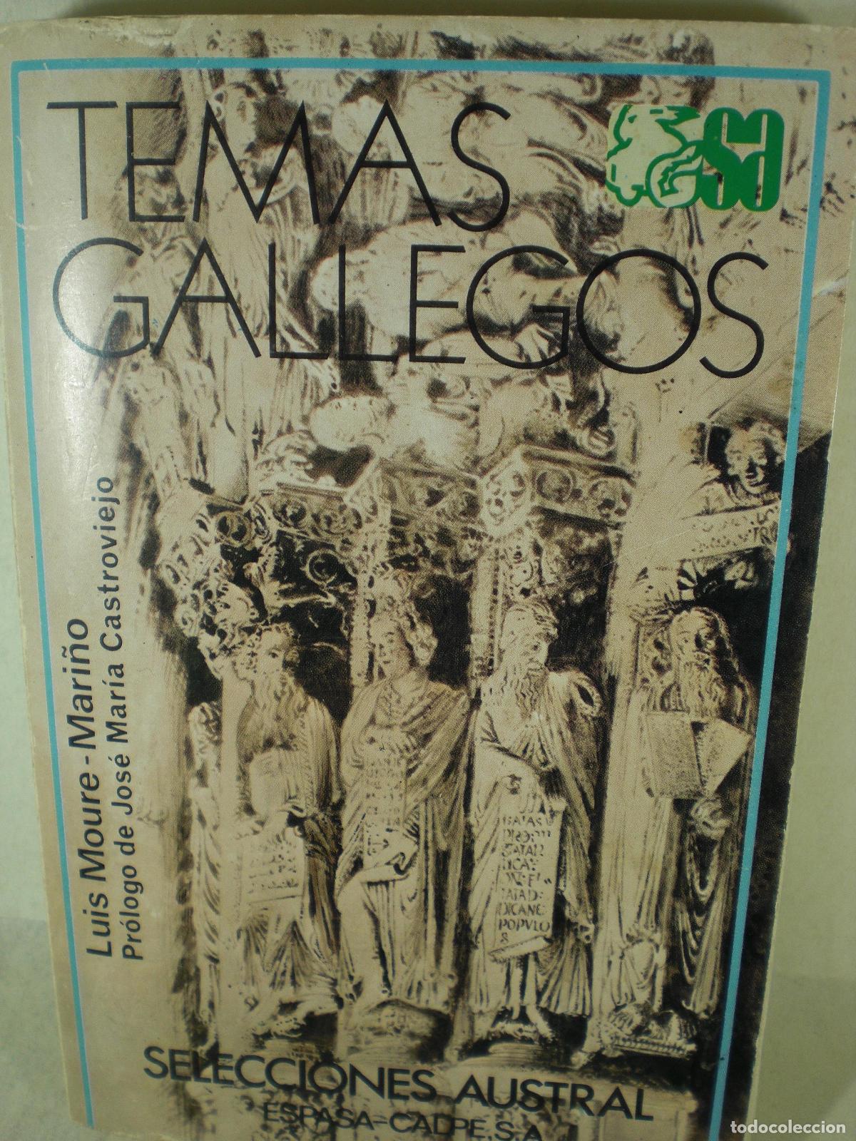 Libros: TEMAS GALLEGOS - LUIS MOURE MARI&Ntilde;O - Foto 1