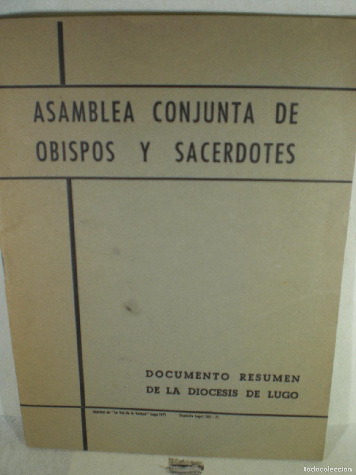 Libros: ASAMBLEA CONJUNTA DE OBISPOS Y SACERDOTES - VARIOS - Foto 1
