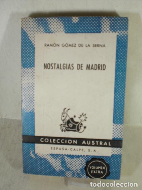 Libros: NOSTALGIAS DE MADRID - RAMON GOMEZ DE LA SERNA - Foto 1