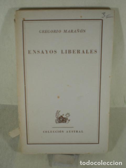 Libros: ENSAYOS LIBERALES - GREGORIO MARA&Ntilde;ON - Foto 1
