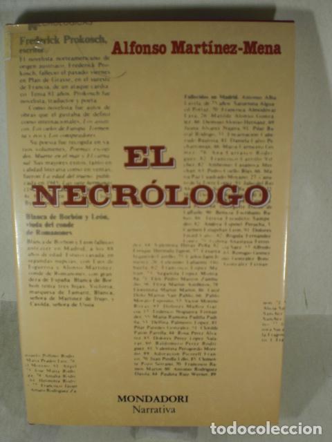 Libros: EL NECROLOGO - ALFONSO MARTINEZ MENA - Foto 1