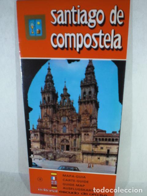Libros: SANTIAGO DE COMPOSTELA MAPA GUIA - VARIOS - Foto 1